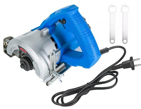 Steinschneider 1450W, Elektro Fliesenschneider mit 13000 U/min, 33mm Schnitttiefe für Fliesen, Holz, Keramik, Marmor, Winkelschleifer mit All-Metall Sohle(EU-Stecker)