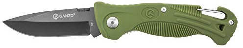 Ganzo G611-GR Couteau de poche pliant 420C Lame 75 mm Couteau de poche pour camping chasse pêche équipement de voyage meilleur cadeau pour homme (Vert)