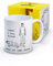 Brainbox Candy, offizielle Tasse mit Motiv von David Shrigley 'Fell Asleep Talking', lustige, humorvolle Tasse