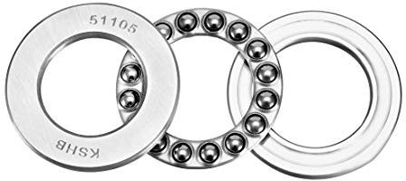 sourcing map 1 Stück 51105 Axialkugellager 25mm x 42mm x 11mm Chromstahl ABEC3 Einreihige Walze