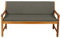 Gutekissen® Bankauflage Terrassen-Rasenbank oder Schaukel Gartenmöbel FK5 (150x50x50, Dunkelgrün)