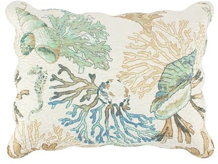 Greenland Home Fashions Atlantis Kissenbezug, Jade, King