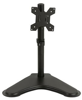 LINK LKBR28 Braccio da Tavolo con Base per Monitor o TV da 13 a 32 – Compatibile VESA 75x75 / 100x100 mm – Inclinabile– Rotazione 360° – Estensione Fino a 88 mm – Struttura in Acciaio – Colore Nero