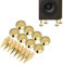 Bindpo Speaker Spikes, 8 Pairs 6 x 36MM Copper Speaker Isolation Pad Gold Speaker Spike Feet for Speaker, Amplifier, CD DVD Player, Turntable Recorder