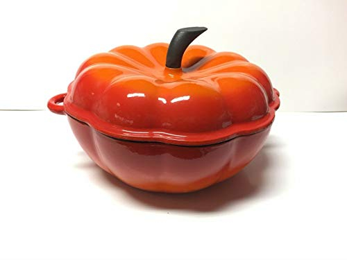 ILSA PENTOLA Zucca Halloween Casseruola in Ghisa Color Arancione Ø 21cm