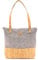 Kork Damen Handtasche Esmeralda 4 Farben (Grau)