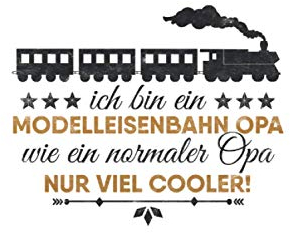 Ich bin ein Modelleisenbahn Opa: Modellbahn NOTIZBUCH | Format 6x9 (ca. DIN A5) | 120 Seiten Softcover | Punktiert - Punkteraster - Dotted | Super Dampflok Geschenk für Modellbauer die gerne basteln