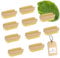10x HOFMEISTER® Nagelbürste, 9,5 cm, hygienische Reinigung von Händen & Fingernägeln, sanft zur Haut, Fibre-Natur-Borsten, für Maniküre, Pediküre & Handpflege, EU Holz-Handwasch-Bürste