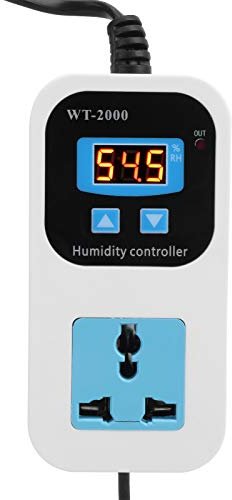 Feuchtigkeitsregler Luftbefeuchter Entfeuchter Schaltersteckdose 0%-99% RH 110-220V für Häuser Lagerhäuser Gewächshäuser(EU-STECKER)