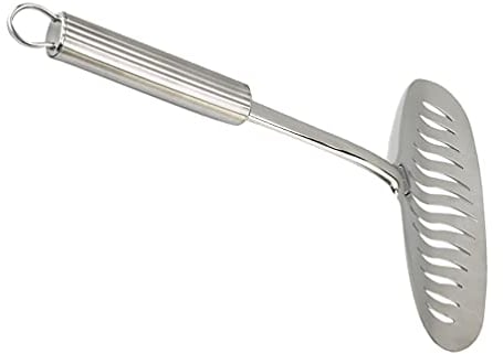 Happyyami Silicone Cooking Utensils Steak Clamp Fish Spatula Cooking Tongs Stainless Steel Fried Fish Tongs for Easy Cleaning Food Safety Flip Steak Eggs Cake Scraper Metal Spatula Wok