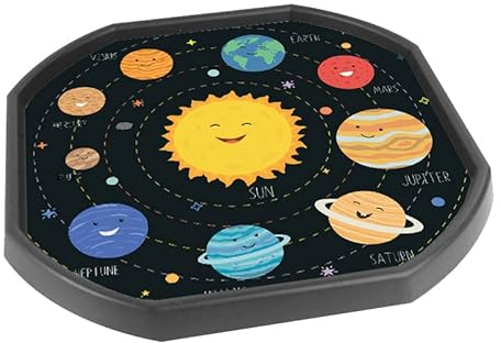 Solar System Planets Vinyl Tuff Tray Insert - 86 x 86 cm - Ideal for Large Tuff Spot Tuff Tray - Tuff Tray NOT Included