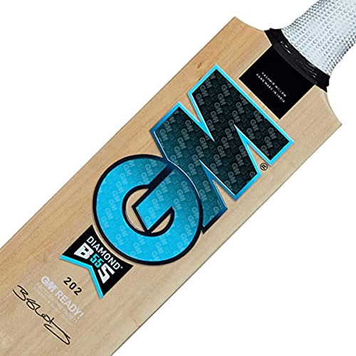 Gunn & Moore Kashmir Willow Cricket Bat GM Diamond 202 Cricketschläger aus Kaschmirweide, Diamant, Einheitsgröße