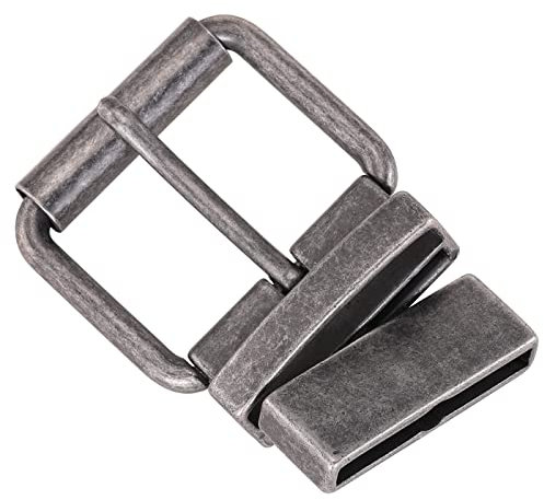 Boucle de ceinture réversible de 40 mm, Vntage Silver, 4 cm