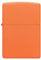 Zippo Sturmfeuerzeug - Orange Matte mit seitlicher Flammengravur - Nachfüllbar - Wiederverwendbar - Windfestes Design - Geschenkbox - Made in USA - Amazon Exclusive