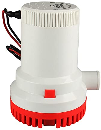 Pompa di Sentina per Barche, Asudaro Pompa di Sentina Elettrica Non Automatica 12v/24v Pompa di Sentina per Barche Pompa Acqua Pompa per Liquidi per Barche Marine Yacht Campeggio Giardino Esterno