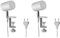 ledscom.de 2 Stück Klemmleuchte WAIKA, Schalter, weiß matt, inkl. LED GU10 Lampe, 3-Stufen Dimmen: max. 500lm warmweiß