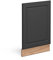 Vicco Frontblende Fame-Line, Anthrazit-Gold/Goldkraft Eiche, 45 cm ohne Arbeitsplatte