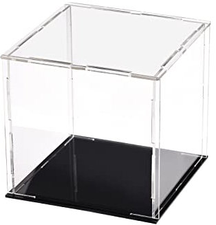 DMiotech 1 Stück Acryl Vitrine Box Transparente staubdichte Vitrine, 3,9x3,9x3,9 Zoll für Sammlerstücke