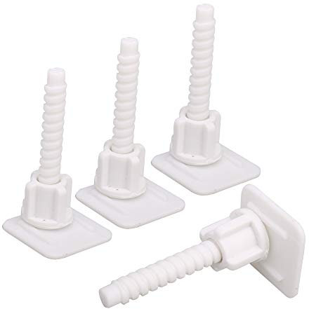 Urdrsaf Toilet Seat Hinge Bolt Screws White Plastic Replacements for Kohler Pack of 2