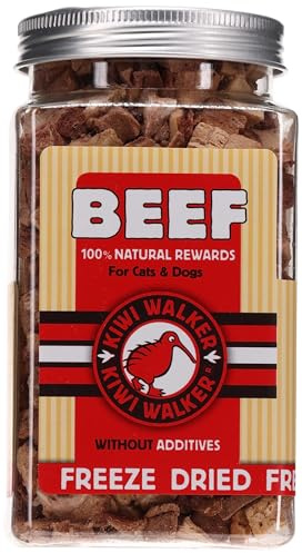 Freeze Dried Treats for Dogs | Various Flavours | Kiwi Walker - Grab some treats for your furry friend today! (Standard, Beef)
