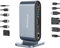 Wowssyo USB C Hub 12 en 1, Adaptateur USB C pour MacBook Pro/Air, HDTV 4K VGA PD 100W Ethernet SD/TF Audio USB 3.0/2.0, pour iPad Pro m1, XPS,Pro7/Pro X Chromebook Samsung Huawei,PC Portatili