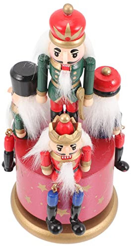 ABOOFAN Boîte à Musique Casse-Noisette Décorative Ornement Musical pour Bureau Cadeau De Noël Peint Main