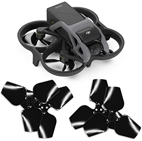 Master Airscrew 3-Blatt Upgrade Propeller kompatibel mit DJI Avata - Schwarz, 4 Stück