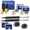 ATEC Germany 2x Gasdruck Stoßdämpfer hinten, 2x MEYLE Domlager hinten unten, 2x MEYLE Domlager hinten oben, 1x SACHS Staubschutzsatz Kompatibel mit BMW 1er (E81)(E88)(E82), 3er (E90)(E93)(E92)(E91)