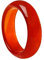 GALPADA Chalzedon-Ring für Frauen - Karneol-Schmuck, Strg-Ring, Rosenring, Stapelbares Band mit Natürlichem Achat - Fräulein Kollektion