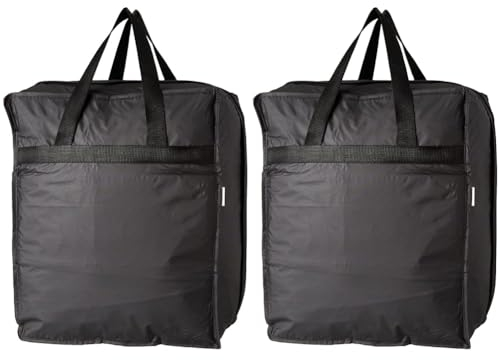 Rayen Schuhtasche, 35 x 32 x 17, schwarz, Stoff, 35 x 32 x 17 cm (Packung mit 2)