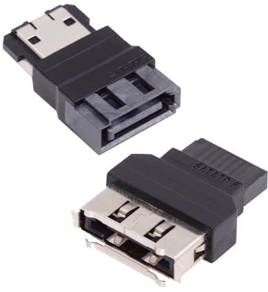 NFHK 2 unids/lote SATA 7Pin macho a ESATA hembra y adaptador externo ESATA a SATA extensor para disco SSD