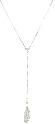 Beneto Stylish Silver Necklace with Feather AGS986 / 47 sBE1529 Marke:, Estándar, Metall, Kein Edelstein
