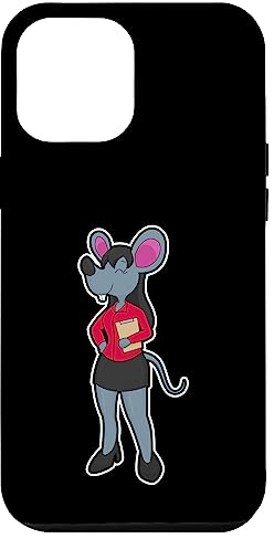 Hülle für iPhone 14 Pro Max Maus Sekretärin Notizblock