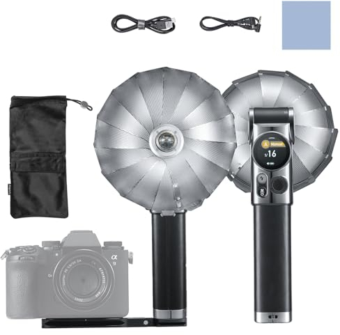 Godox Lux Master Retro-Kamerablitz GN25, Farb-Touchpanel, 2,4G TTL-Autoblitz, HSS, 460 Blitze Volle Leistung mit Blitzhalterung Ersatz für Canon, Nikon, Sony, Fujifilm, Olympus DSLR-Kameras