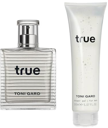 Toni Gard TRUE FOR MAN Eau de Toilette / 40 ML + Shower Gel / 150 ML Moschus Zedernholz Vetiver Veilchen Iris Moos Ananas Zitrone Bergamotte Herrenduft zitrisch frisch Parfüm für Ihn