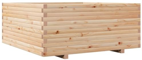 vidaXL Pflanzkübel, Blumenkasten für Garten Balkon Terrasse, Hochbeet für Gemüse Blumen Pflanzen, Blumenkübel Gemüsebeet Pflanzkasten, Massivholz Kiefer