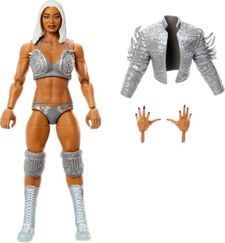 Mattel WWE Elite Actionfigur und Zubehör, Serie #116, ca. 15 cm große Sammelfigur Jade Cargill mit 25 Bewegungspunkten und austauschbaren Händen, JCJ08, [Mehrfarbig]