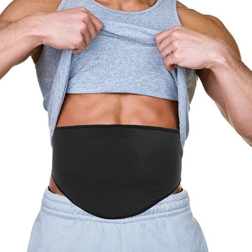 Ceinture de stomie - Sac de stomie - Housse de protection pour stomie - Ceinture respirante - Housse de sac de stomie - Ceinture de soutien pour stomie - Pour le sport et la natation (Large)