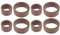 VGOL Kit de juntas de aire acondicionado, 8 unidades, junta tórica, anillo de sellado de compresor de diámetro interior de 10,6 mm/17 mm, compatible con Renault Grand Scenic II/Megane II/Scenic II,