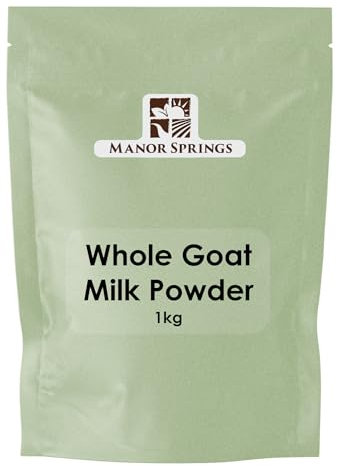 Goat Milk Powder 1kg – Whole Full Cream Powder by Manor Springs | High in Calcium & Nutrients