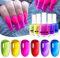 BORN PRETTY Jelly Nail Polish 6 Colors Neon Nail Polish Set Crystal Transparent Spring Summer Nail Varnish Kit Blue Green Hot Pink Nail Art Varnish Liquid Nail DIY Manicure