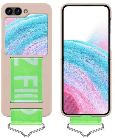 Per Samsung Z Flip 5 6 Custodia con supporto ad anello con cinturino da polso elastico Custodie per Samsun Galaxy Z Flip 4 3 5 6 Z Flip6 Cover, Rosa B, Per Samsung Z Flip 4