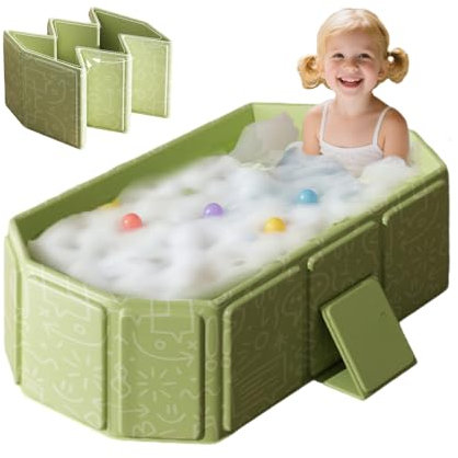 WRQIOO Grande baignoire pliable pour enfants, baignoire pour enfants, baignoire portable pour la maison ou les déplacements
