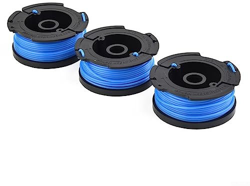 Lot de 3 bobines de fil pour débroussailleuse Black & Decker sans outils
