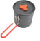 Cacerola compacta de camping 1L con mango plegable para senderismo y uso al aire libre