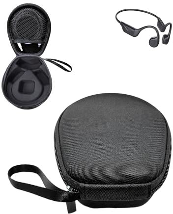 SoundPEATS - Auriculares deportivos con conductor óseo y bolsa de almacenamiento de EVA, funda de terciopelo suave, tamaño ajustado, resistente a los arañazos, absorción de golpes, resistente al