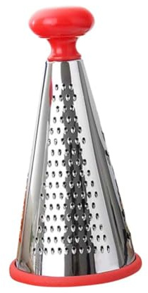 FONDOTIN Grattugia in Acciaio per e Verdure Verdure Multifunzionale Manuale con Design Rotondo Lati Utensile da Cucina ed Efficiente