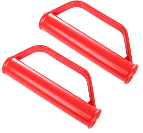 Sicherheitsgriffe für Schubkarre 2 Stück 25 mm Rot Sackkarren Griffe, Ergonomisches Design schützt Hände und reduziert Ermüdung