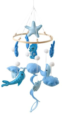Kinderbett Mobile Für | Kinderzimmer Deko Mobile - Beruhigendes Meerestier Spielzeug Für Neugeborene Mädchen Kinderzimmer Laufstall Dekoration