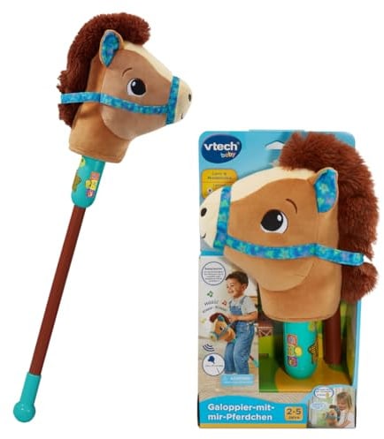 VTech Galoppier-mit-Mir Pferd – Interaktives Steckenpferd mit Sound